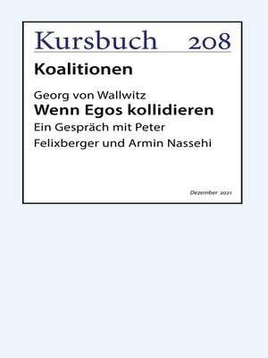 cover image of Wenn Egos kollidieren
